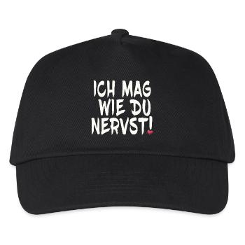 Ich mag, wie du nervst - Kinder Basecap - Schwarz - Vorne