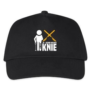 Ja - Schon Wieder Knie - Kinder Basecap - Schwarz - Vorne