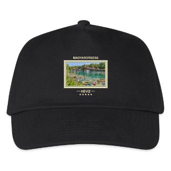 Ungarn Hévíz Vintage Reisemarke - Kinder Basecap - Schwarz - Vorne