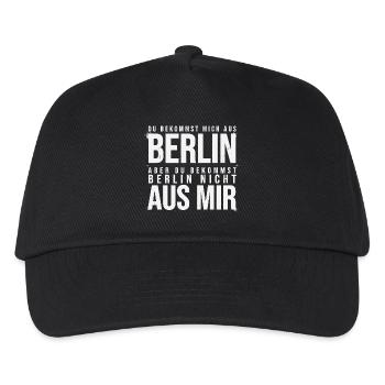 Berlin Spruch Berliner - Kinder Basecap - Schwarz - Vorne