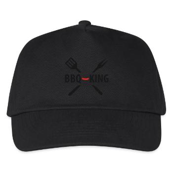 bbq king - Casquette de baseball Enfant - noir - Devant