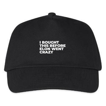 I bought this before Elon went crazy - Kids’ Baseball Cap - black - Front