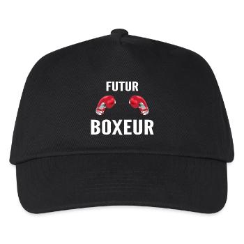 Zukunft Boxer - Kinder Basecap - Schwarz - Vorne
