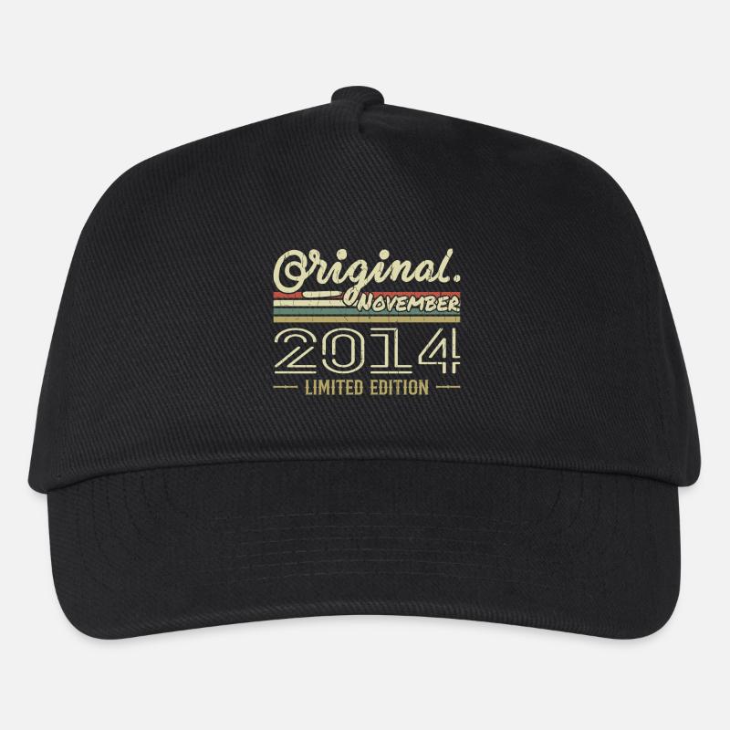 November 2014 - November 2014 Geburtstagsgeschenk - Kinder Basecap - Schwarz