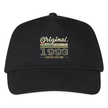 Dezember 1998 Geburtstag Dezember 1998 Dezember - Kinder Basecap - Schwarz - Vorne