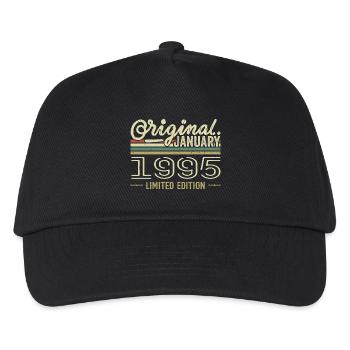 January 1995 Birthday January 1995 Gift 1995 - Kids’ Baseball Cap - black - Front