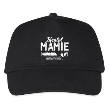 Soon Grandma Future Grandmother - Kids’ Baseball Cap - black - Front
