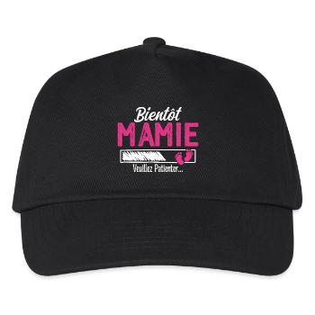 Soon Grandma Future Grandmother - Kids’ Baseball Cap - black - Front