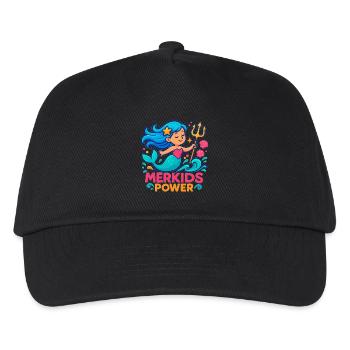 Merkids Power Girls - Kids’ Baseball Cap - black - Front