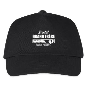 Soon Big Brother Gift Future Big Brother - Kids’ Baseball Cap - black - Front