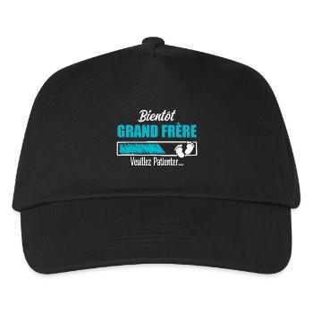 Soon Big Brother Gift Future Big Brother - Kids’ Baseball Cap - black - Front