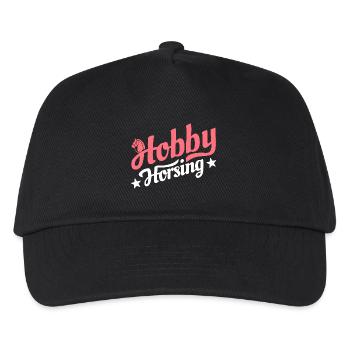 Hobby Horsing - Hobby Horse - Riding - Gift - Kids’ Baseball Cap - black - Front