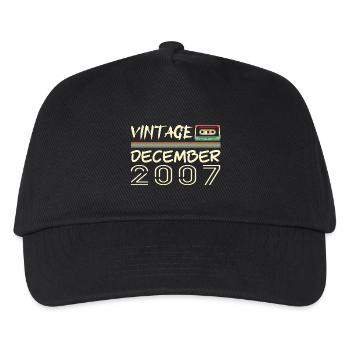 2007 December 2007 Jubilee December 2007 - Kids’ Baseball Cap - black - Front