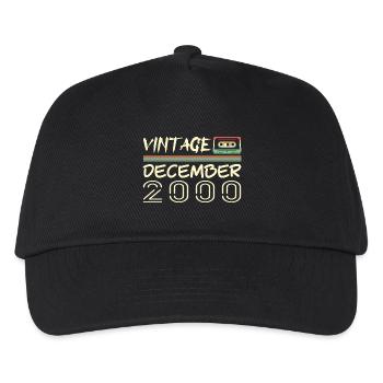 2000 December 2000 Jubilee December 2000 - Kids’ Baseball Cap - black - Front