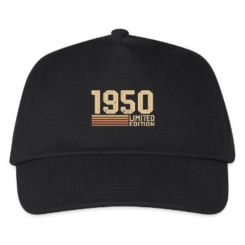 Born in 1950 Birthday - 1950 Vintage 1950 Gift - Kids’ Baseball Cap - black - Front