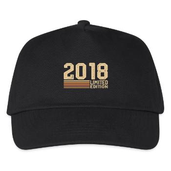 Né en 2018 anniversaire - Cadeau 2018 Vintage 2018 - Casquette de baseball Enfant - noir - Devant