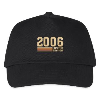 Né en 2006 anniversaire - Cadeau 2006 Vintage 2006 - Casquette de baseball Enfant - noir - Devant