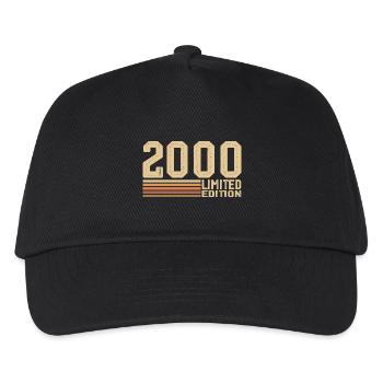 Born in 2000 Birthday - 2000 Vintage 2000 Gift - Kids’ Baseball Cap - black - Front
