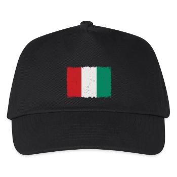 Grunge Italy Flag - Kids’ Baseball Cap - black - Front