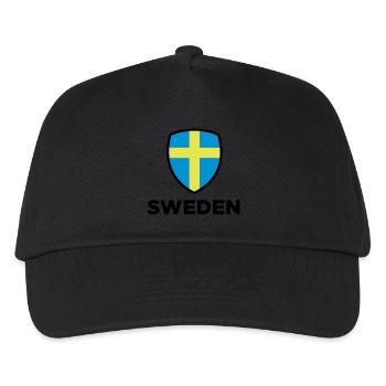 National flag of Sweden - Kids’ Baseball Cap - black - Front