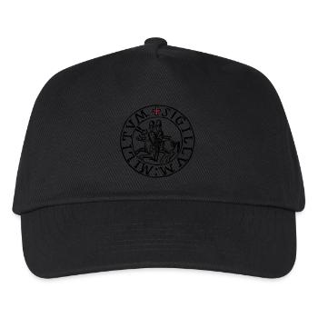templar knights seal - Kids’ Baseball Cap - black - Front