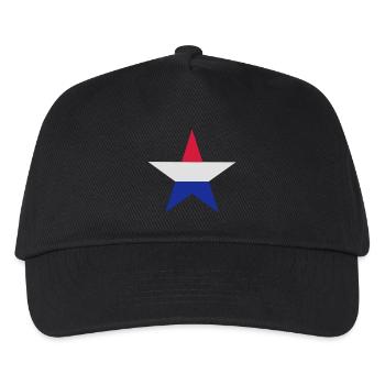 Dutch star - Kids’ Baseball Cap - black - Front