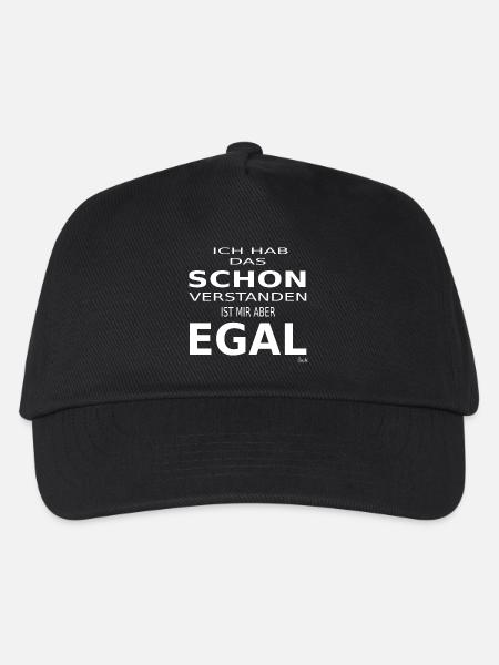 Ich hab das schon verstanden ist mir aber egal - Kinder Basecap - Schwarz