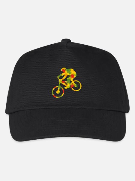 Bunter Biker - Kinder Basecap - Schwarz