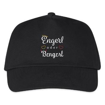 Engerl oder Bengerl - Kinder Basecap - Schwarz - Vorne