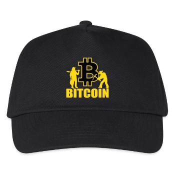 Bitcoin Satoshi Nakamoto - Kinder Basecap - Schwarz - Vorne