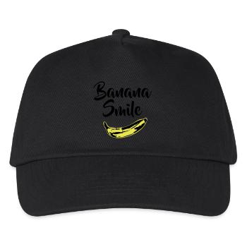 banana smile - Kids’ Baseball Cap - black - Front