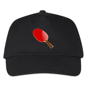 Tischtennisschläger - Kinder Basecap - Schwarz - Vorne