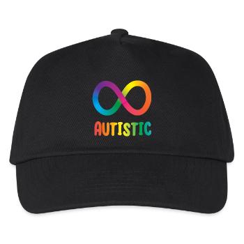 Autistische Unendlichkeit - Kinder Basecap - Schwarz - Vorne