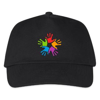 handprints - Kids’ Baseball Cap - black - Front