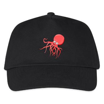 poulpe géant calmar, poulpe, calmar, poissons seiche - Casquette de baseball Enfant - noir - Devant