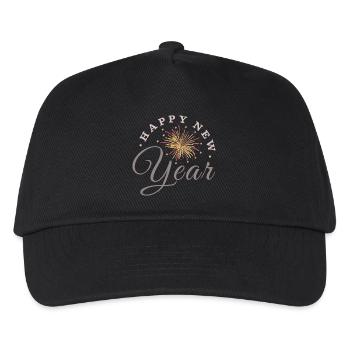 Happy New Year Fireworks New Year's Eve New Year's Eve - Kids’ Baseball Cap - black - Front