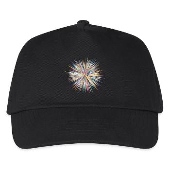 Abstract Explosion - Kinder Basecap - Schwarz - Vorne