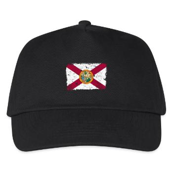 Florida vintage flag - Kids’ Baseball Cap - black - Front