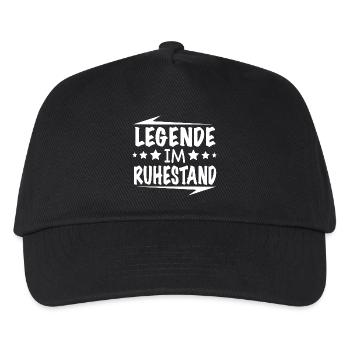 Rentner Legende im Ruhestand - Kinder Basecap - Schwarz - Vorne