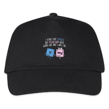 CHEMISTRY SCIENCE: OXYGEN AND MAGNESIUM GIFT - Kids’ Baseball Cap - black - Front