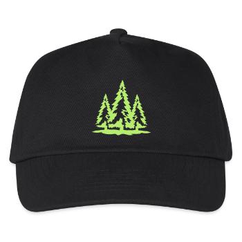 3 baeume weiss gruen weihnachtsbaum weihnachten ni - Kinder Basecap - Schwarz - Vorne