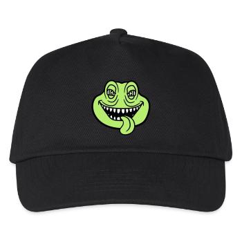 face head monster boese snake dangerous la - Kids’ Baseball Cap - black - Front