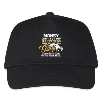 Chemise d'amant de chèvre - Casquette de baseball Enfant - noir - Devant