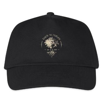 Tree, Forest, Nature, Symbol, Logo, Illustration, Association - Kids’ Baseball Cap - black - Front