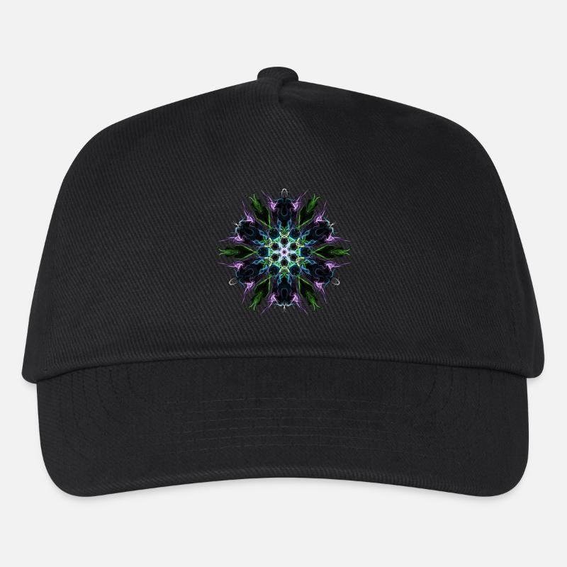 Purple Flower - Kinder Basecap - Schwarz