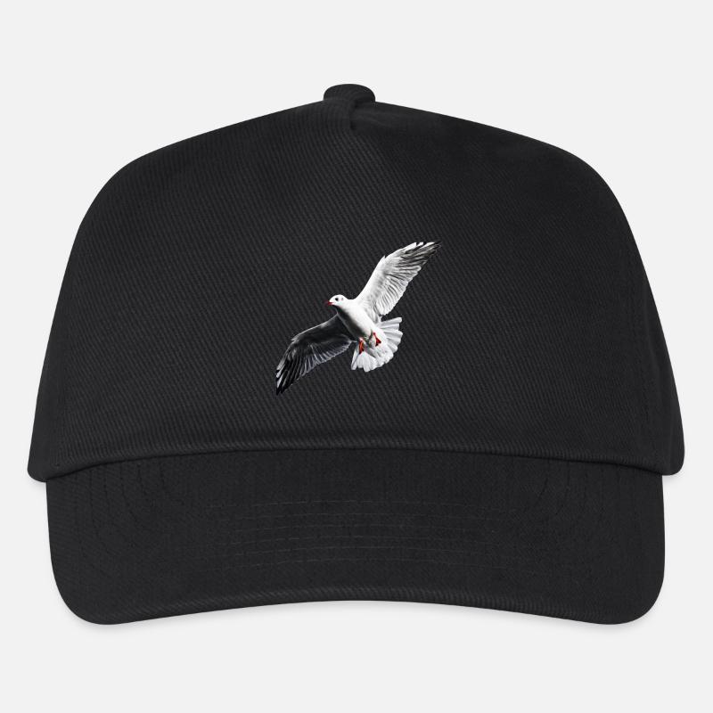 Möwe Shirt - Kinder Basecap - Schwarz