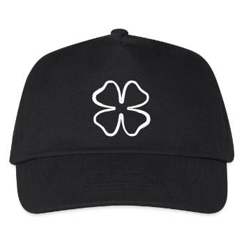 Shamrock lucky charm lucky symbol four-leaved - Kids’ Baseball Cap - black - Front