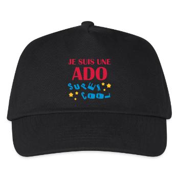 Ado - Adolescent - Adolescente - Famille - Jeune - Kids’ Baseball Cap - black - Front