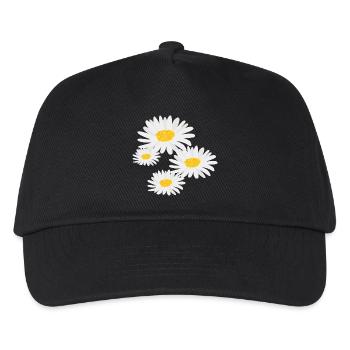 Flower Daisies - Kids’ Baseball Cap - black - Front