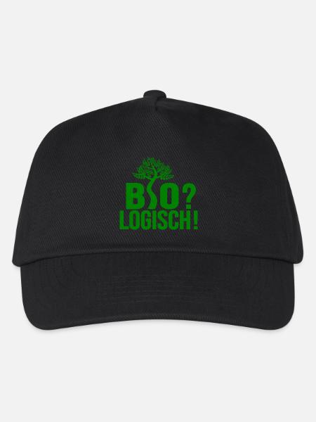 Bio? Logisch! - Kinder Basecap - Schwarz